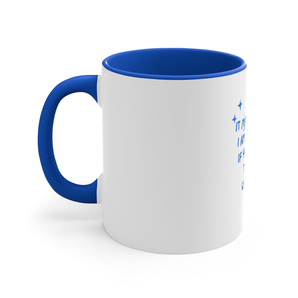 Working from Home Message to Family: Accent Mug